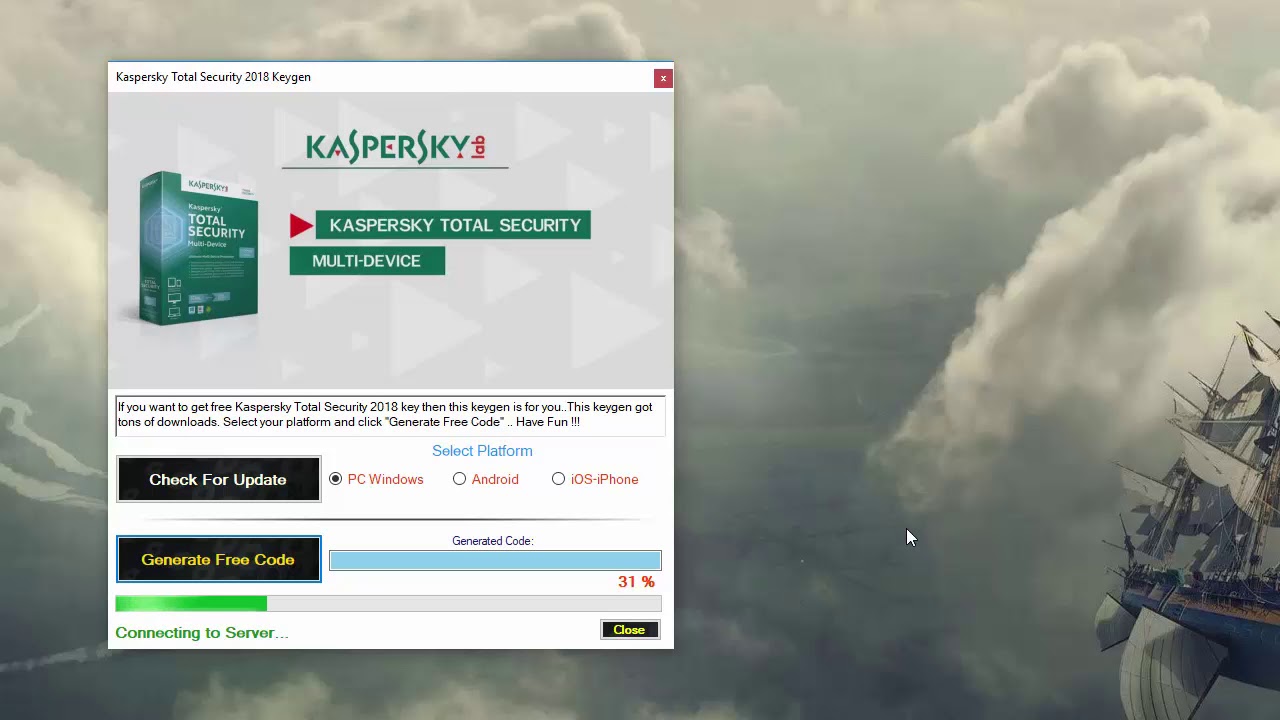 kaspersky total security free crack